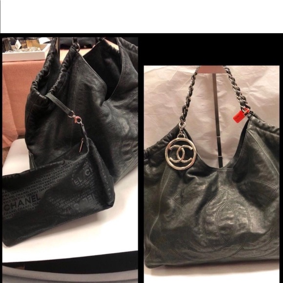 Chanel Lg Coco Cabas Distressed Caviar Leather Bag - Picture 3 of 8